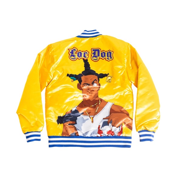 💛 NWT “Don’t Be a Menace” Yellow Satin Jacket – Youth XL